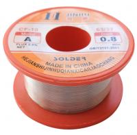 Припой для пайки в катушке 50 гр 0,8 мм ПОС 63 с флюсом Jinhu