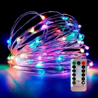 Гирлянда нить Роса USB с пультом 10 метров 8 режимов 100 LED