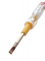 Отвертка индикаторная прозрачная со светодиодом двухсторонняя