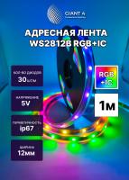 Адресная лента WS2812b 30 led ip67