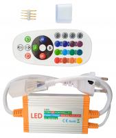 Контроллер с пультом для RGB неона 220v 10х20мм