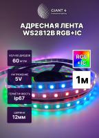 Адресная лента WS2812b 60 led ip68