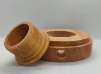 Основание с крышкой из дерева для сборки лампы Гайвера