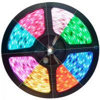 Светодиодная разноцветная RGB лента 5050 12v / 24v 14.4w 60 led