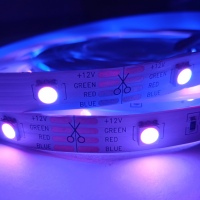 Светодиодная разноцветная RGB лента 5050 12v / 24v 14.4w 60 led