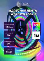 Адресная лента WS2812b 144led ip68 (герметичная)