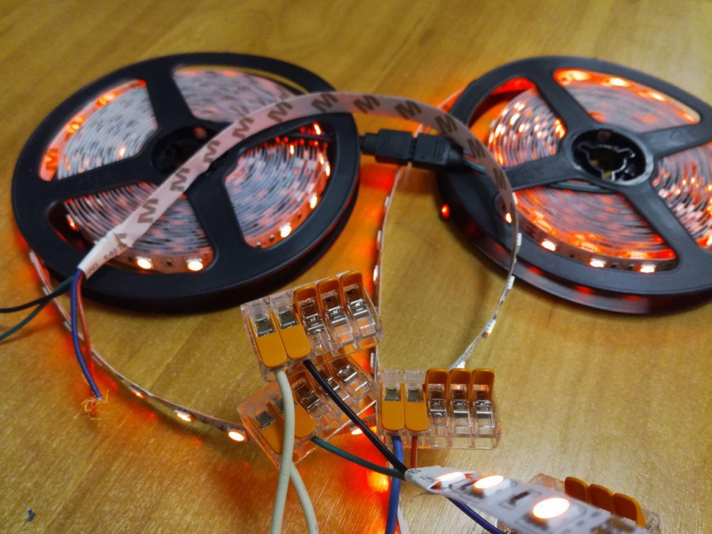 Неверное соединение RGB ленты