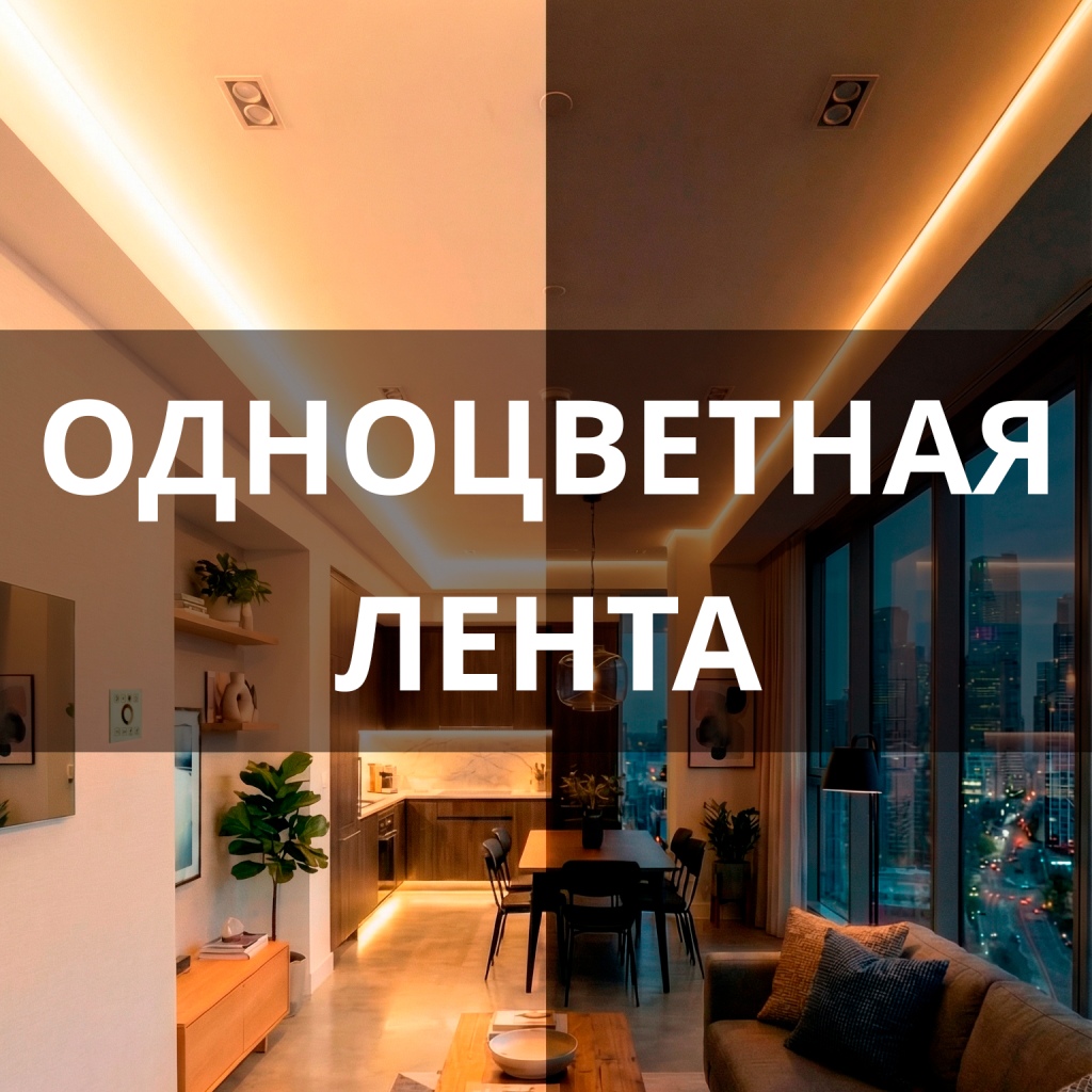 Одноцветная лента