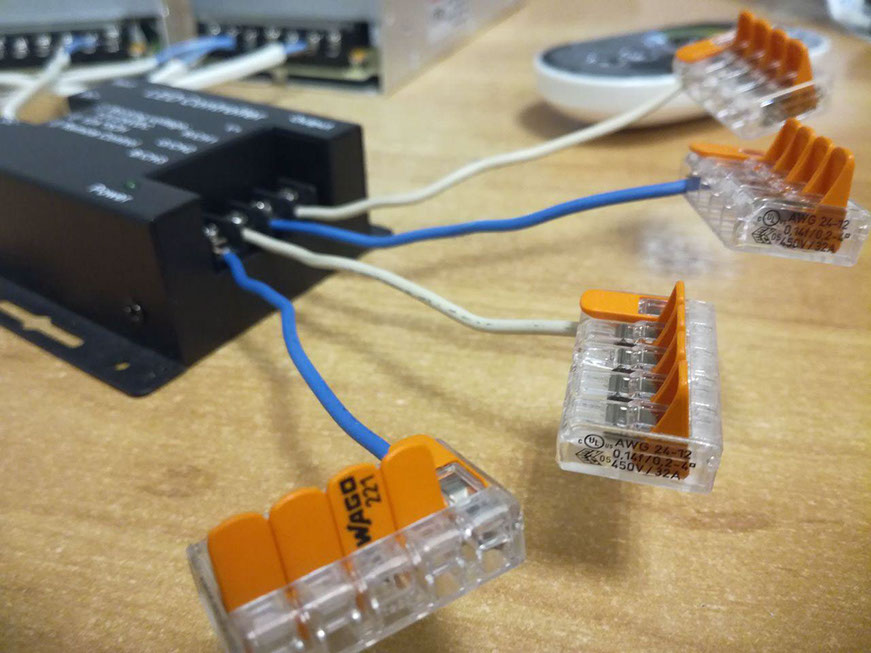 Клеммы WAGO позволяют разделить каждый контакт